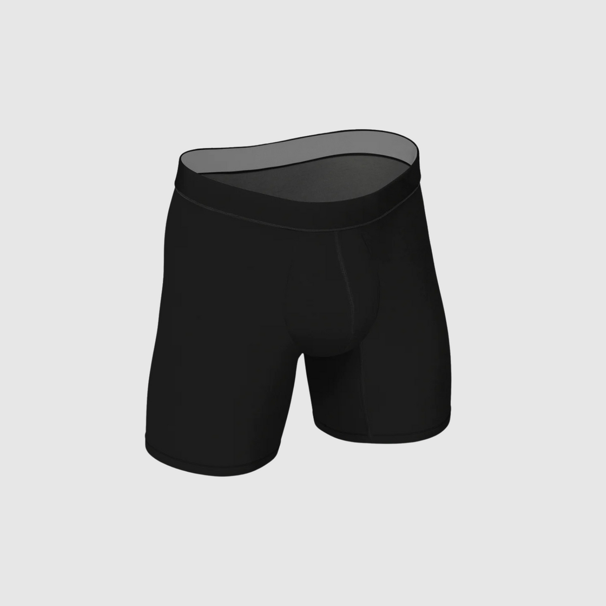 Black Anti-Chafe Bamboo Boxer Briefs 3-Pack