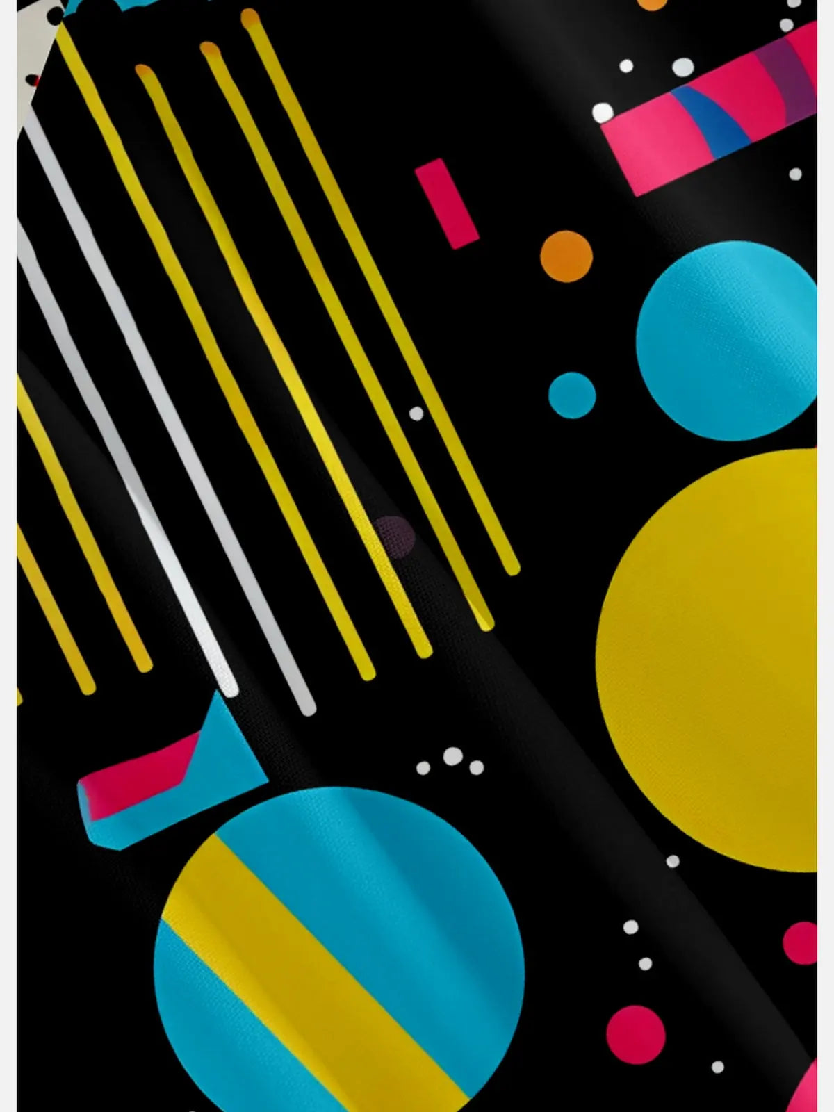 Men's Trapper Keeper Inspired Colorful  Geometric Shapes Short Sleeve Shirt