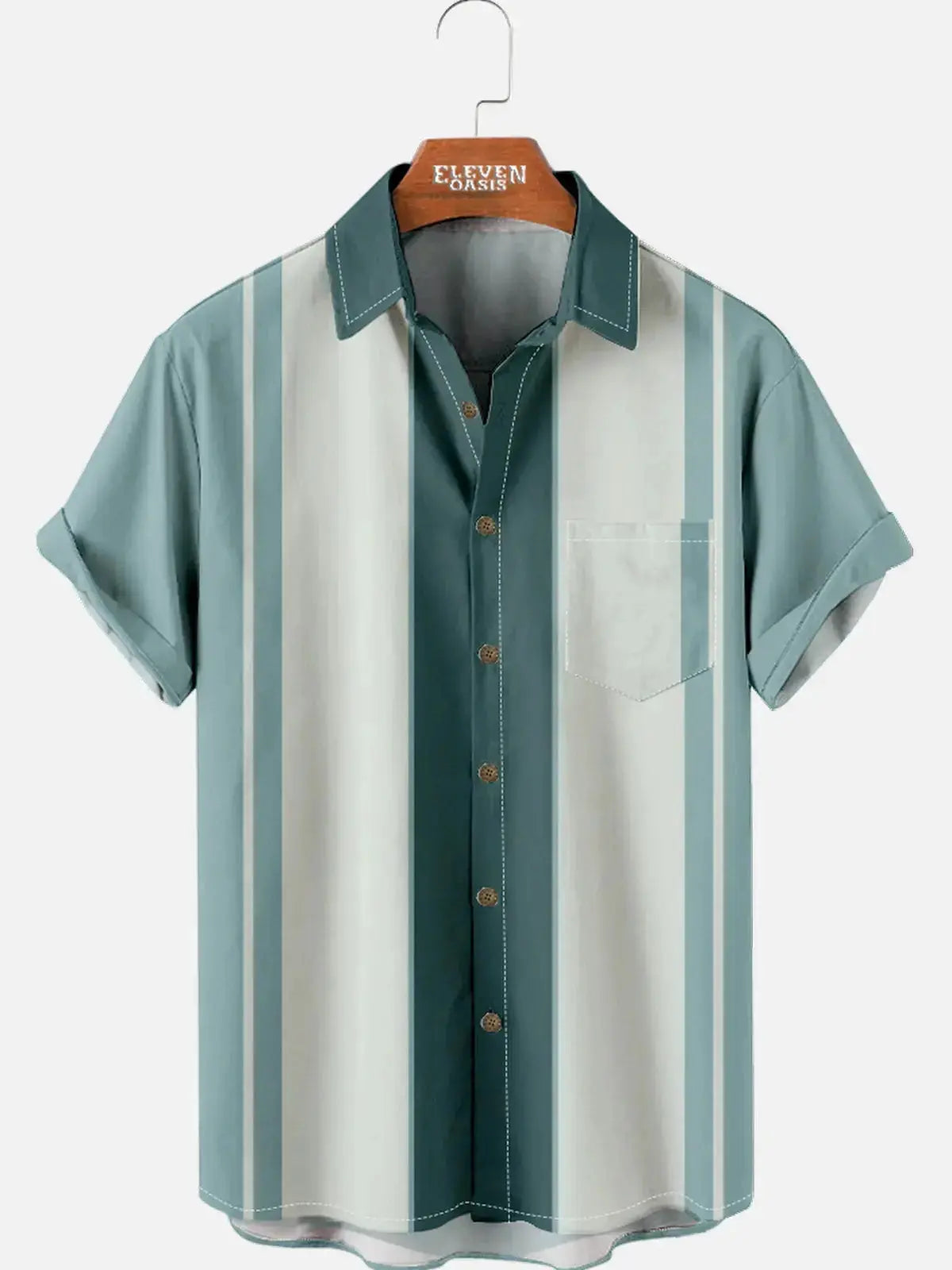 Men's Classic Bowling Short Sleeve Shirt