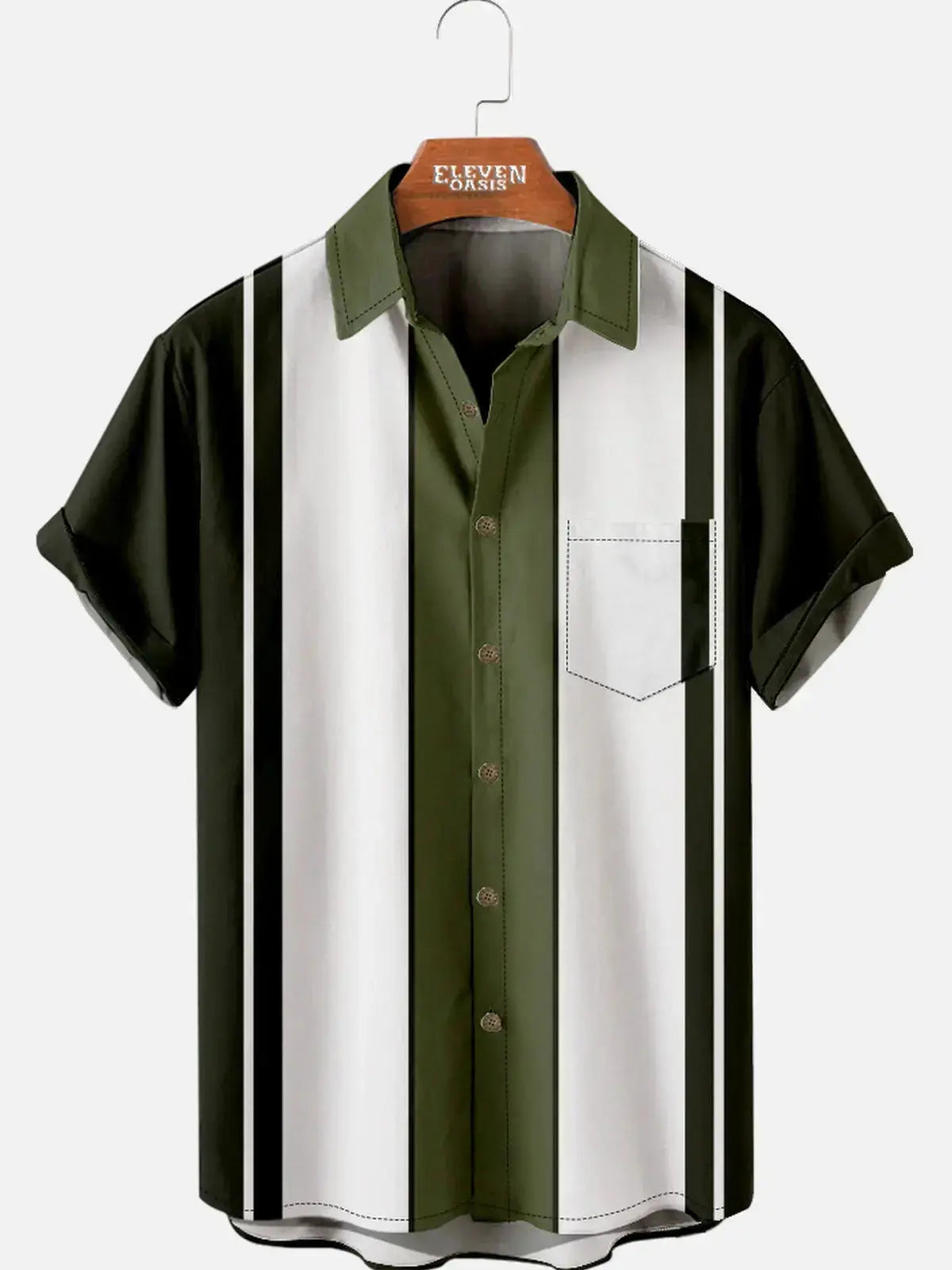 Men's Classic Bowling Short Sleeve Shirt