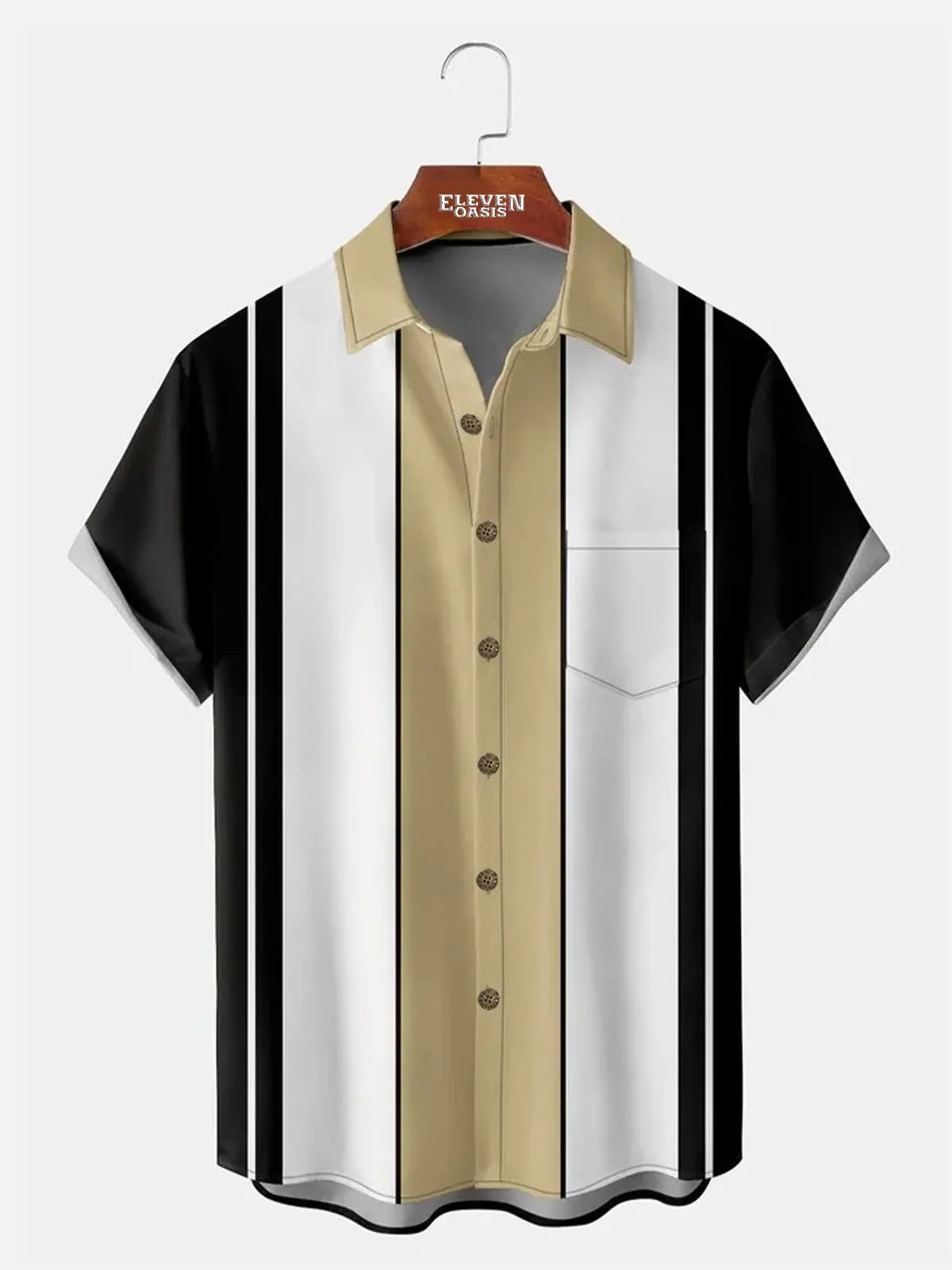 Men's Classic Bowling Short Sleeve Shirt