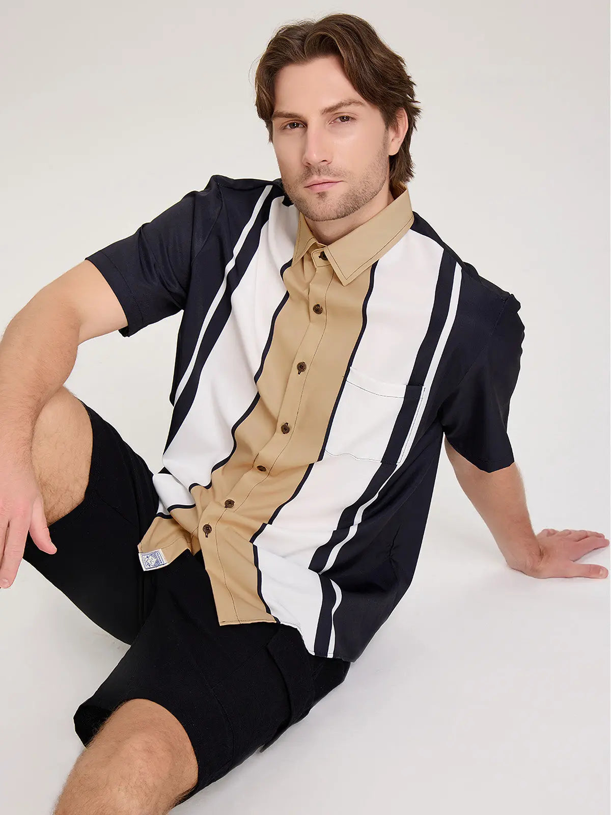 Men's Classic Bowling Short Sleeve Shirt