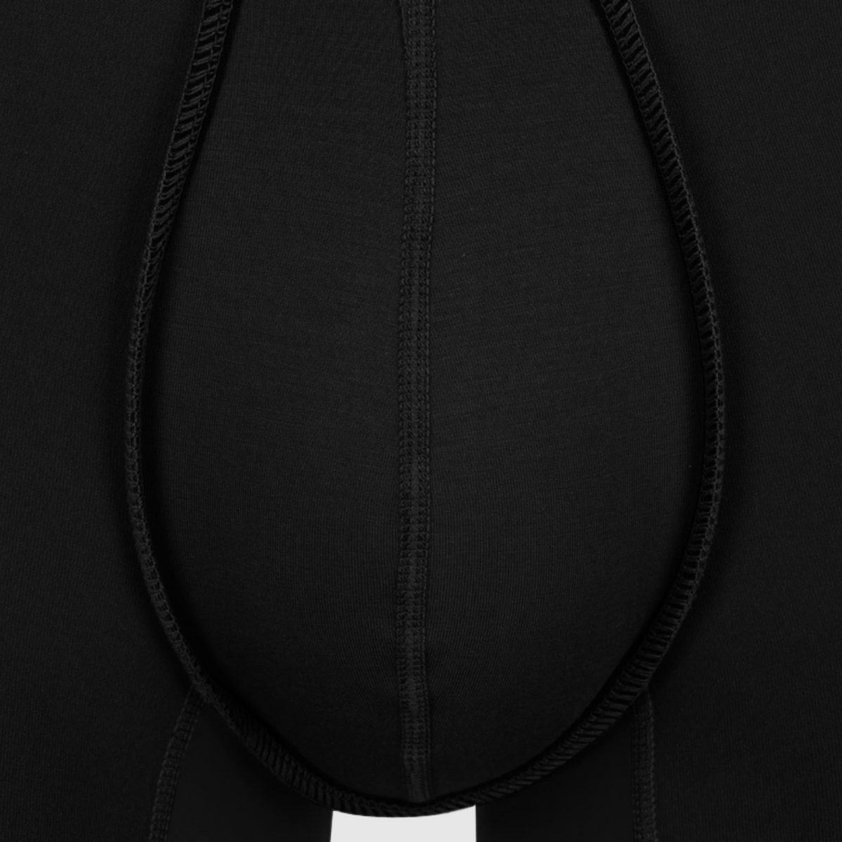Black Anti-Chafe Bamboo Boxer Briefs 3-Pack