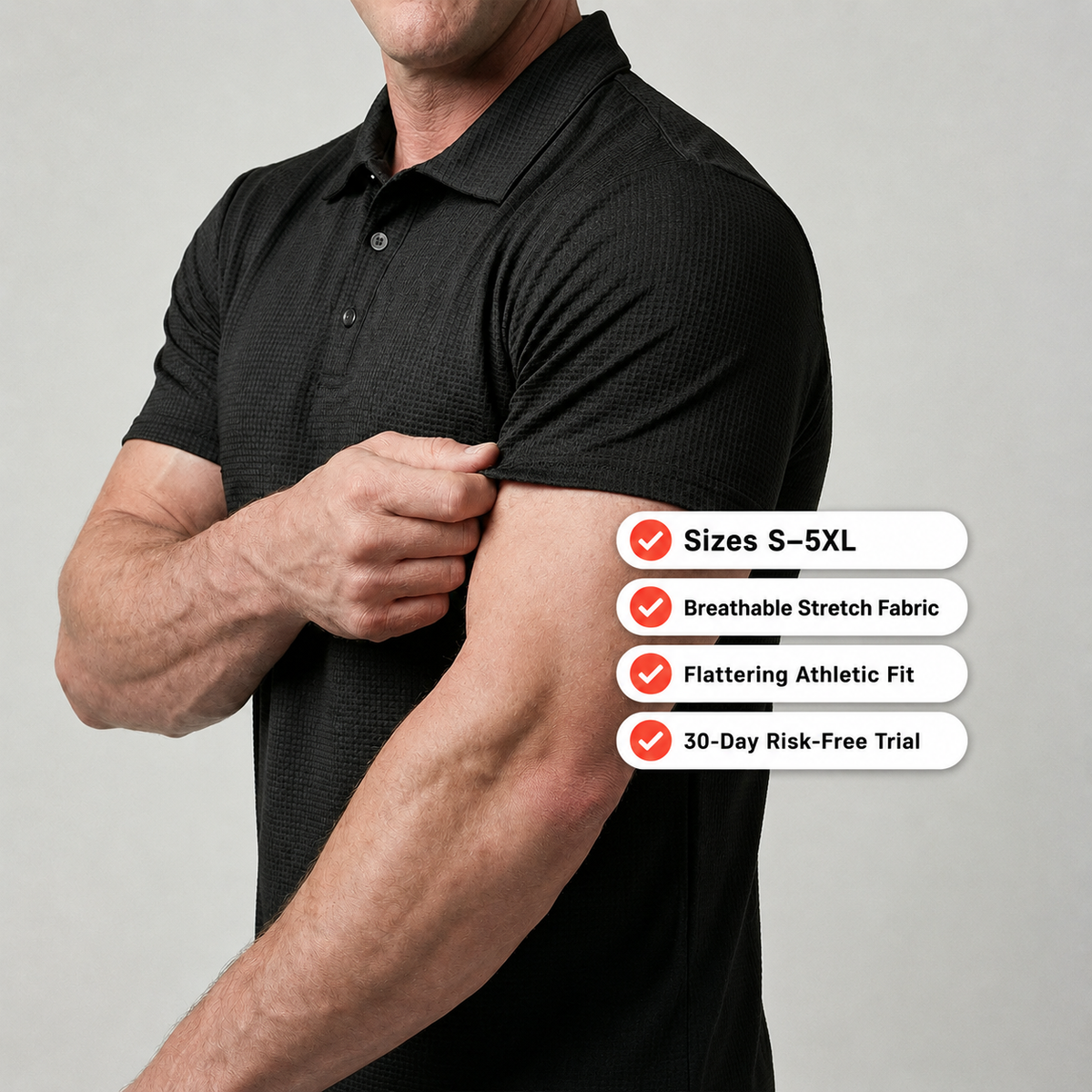 The Bigger Fit Polo – Capri - Men's Ultra Comfortable Polo Shirt