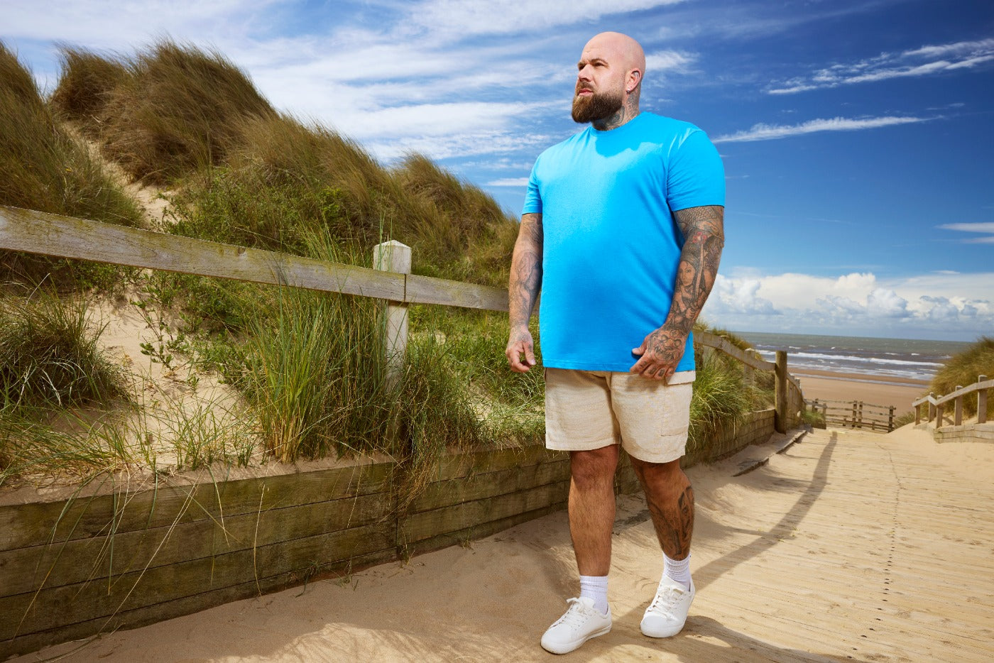 Tall Ibiza Blue Crew Neck