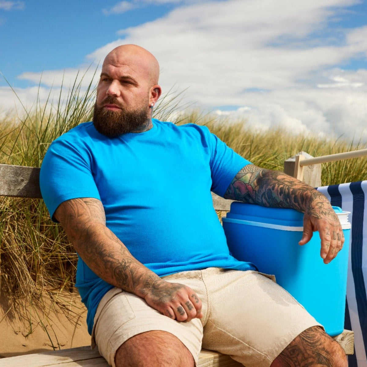 Tall Ibiza Blue Crew Neck