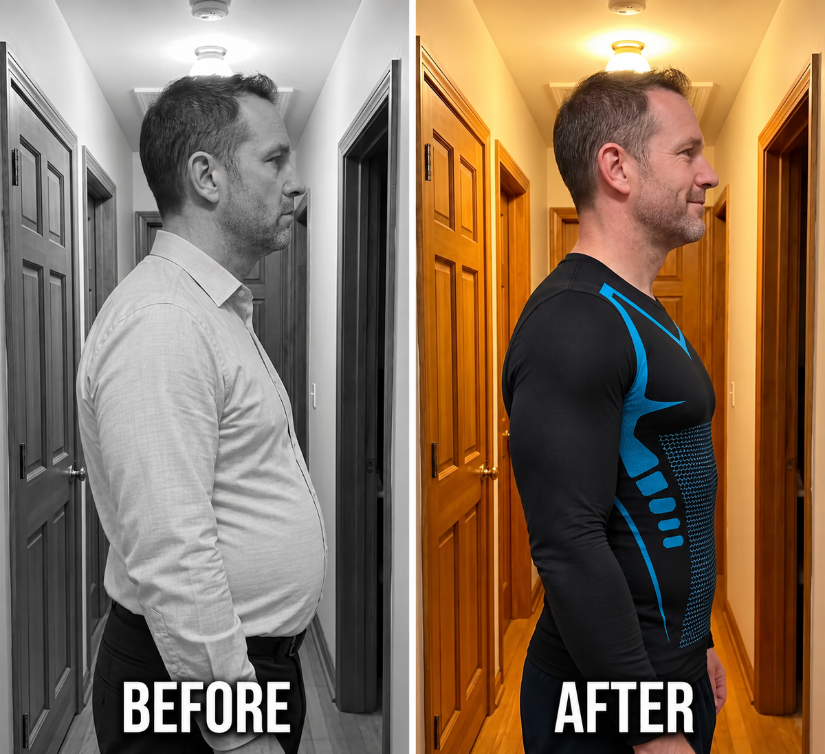 BODY SHAPING Long-sleeved T-shirt | 2+1 FREE | A Slimmer Look Starts Here. Shape Your Body.