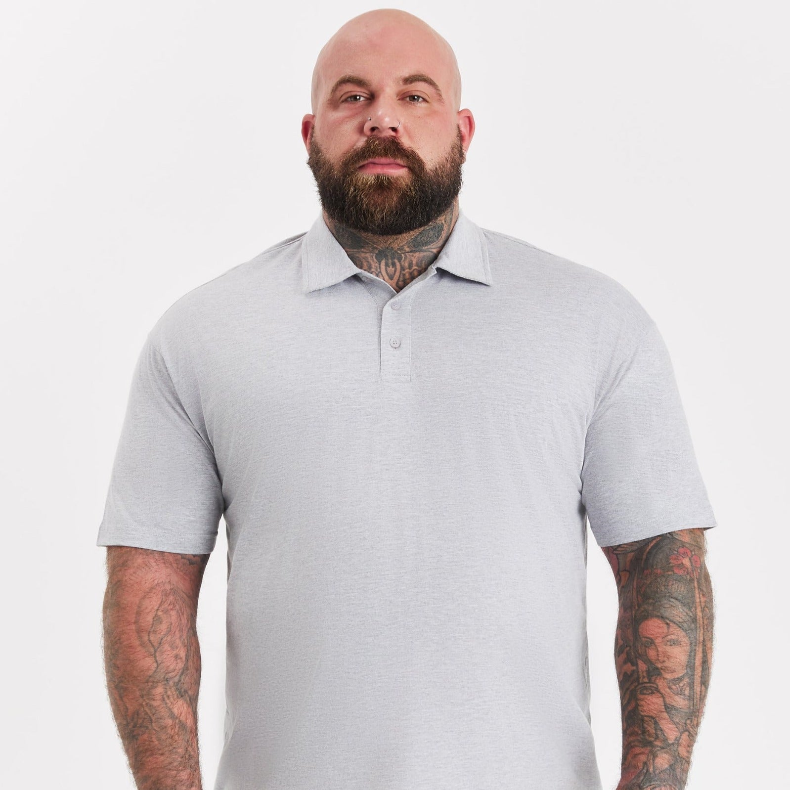 Tall Heather Grey Polo