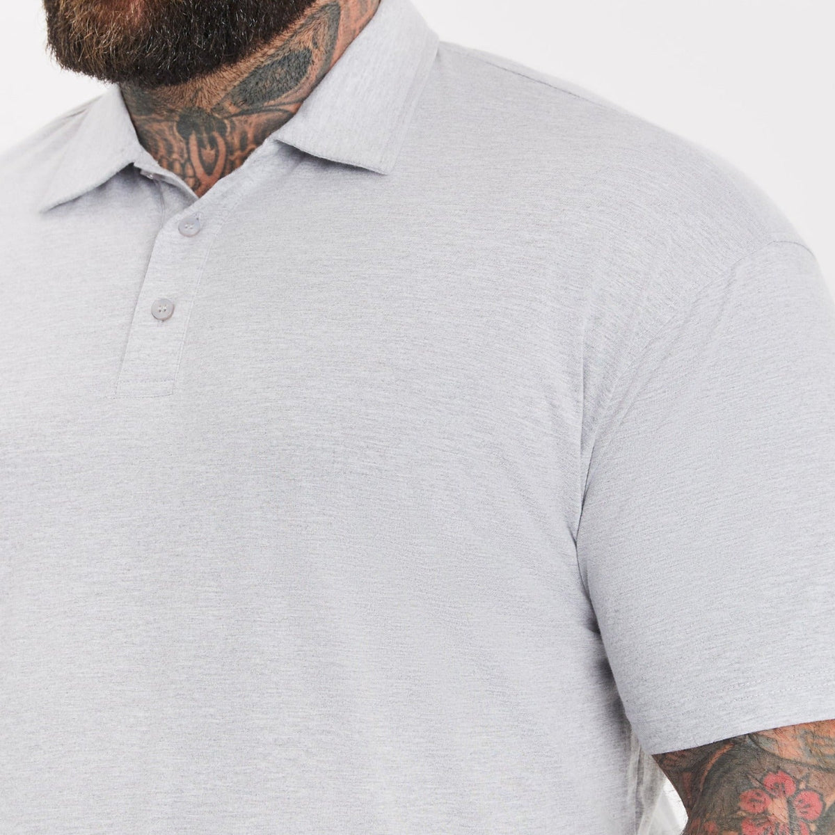 Tall Heather Grey Polo