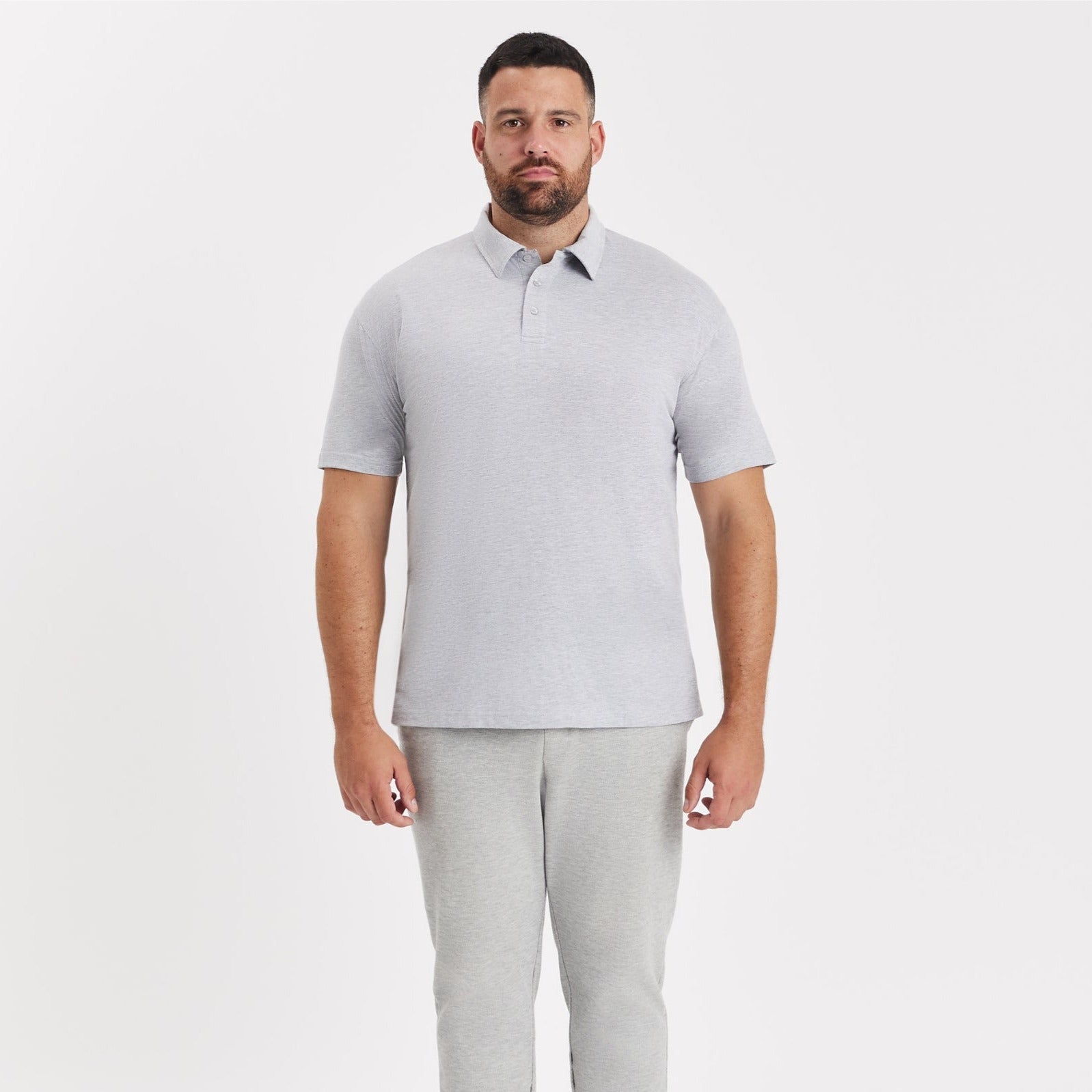 Tall Heather Grey Polo