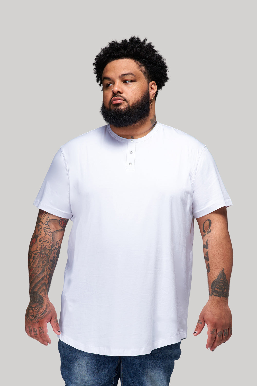 Everyday Stretch Snap Henley