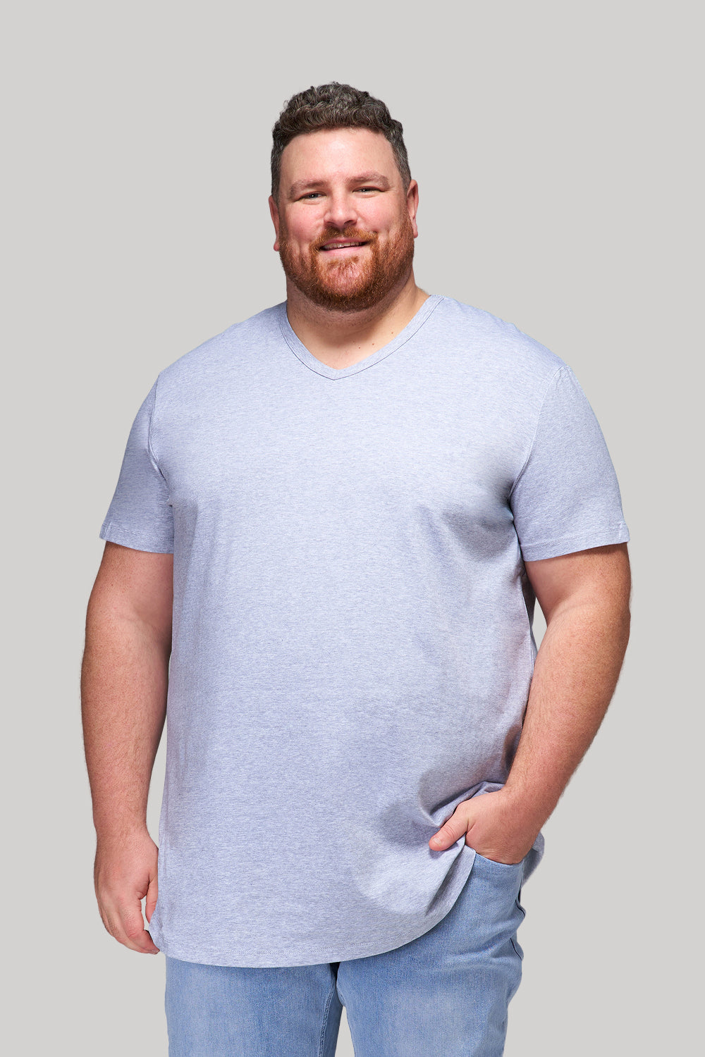 Everyday Stretch V-Neck T-Shirt – Longer Length