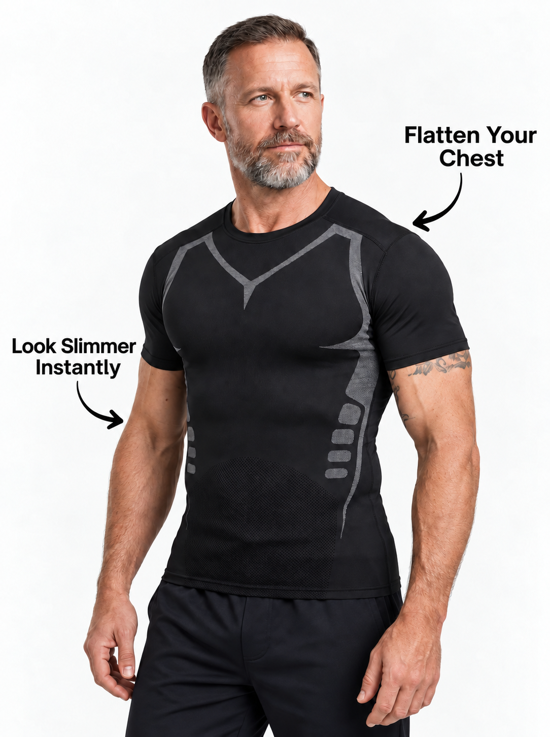 BODY SHAPING T-SHIRT | A Slimmer Look Starts Here. Shape Your Body.