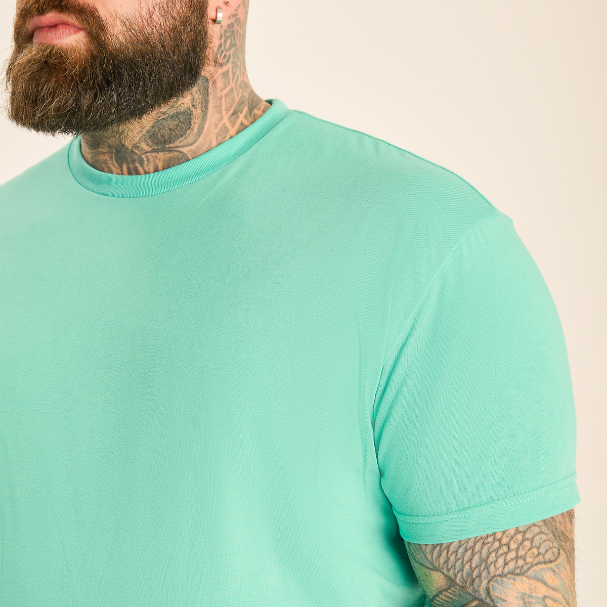 Tall Aqua Crew Neck
