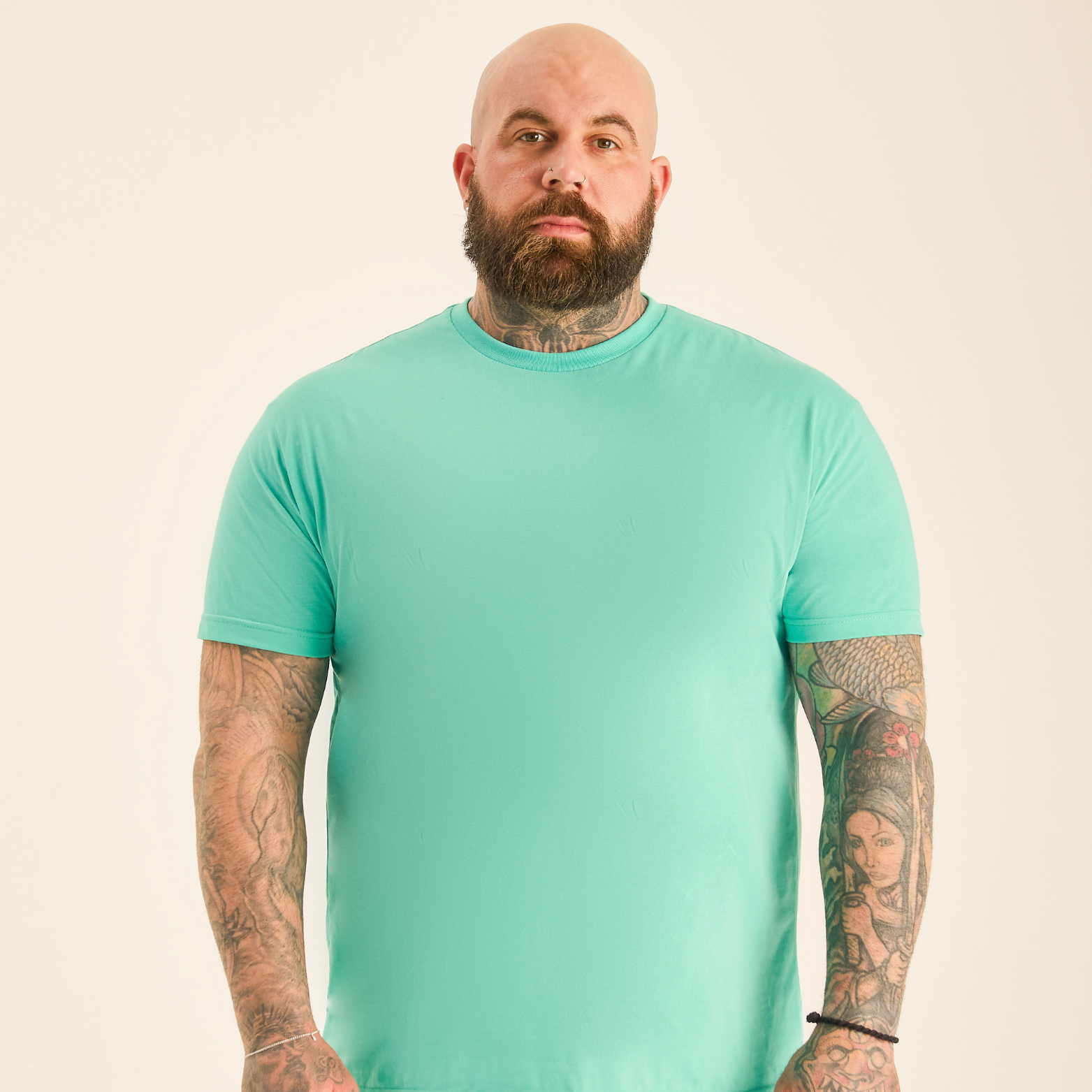 Tall Aqua Crew Neck