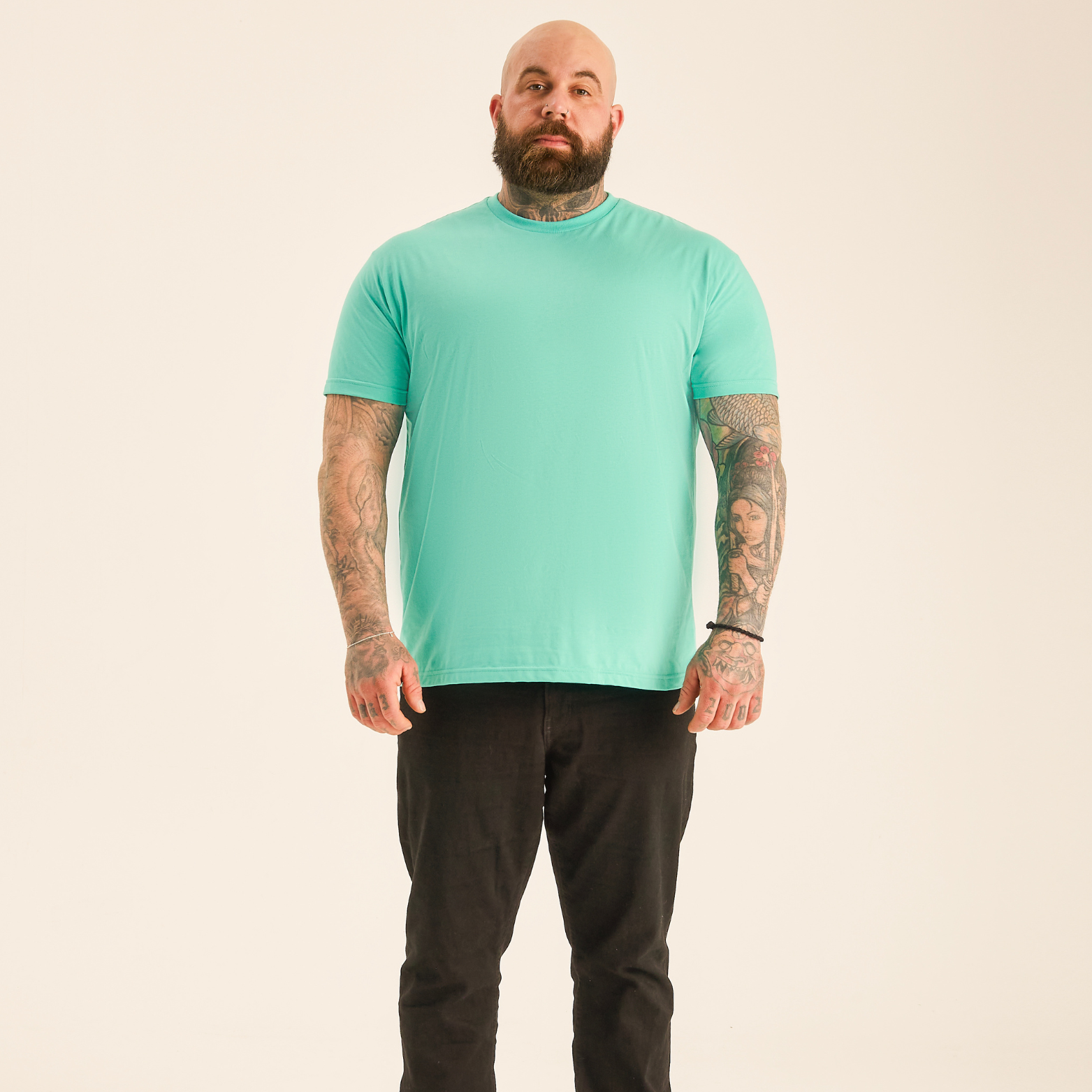 Tall Aqua Crew Neck
