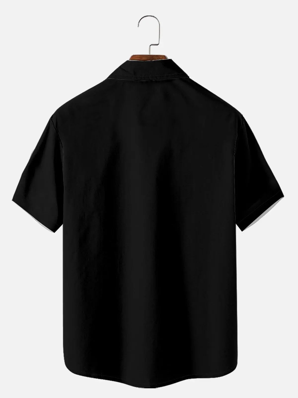 Men's Basic 50s Style Bowling Short Sleeve Shirt