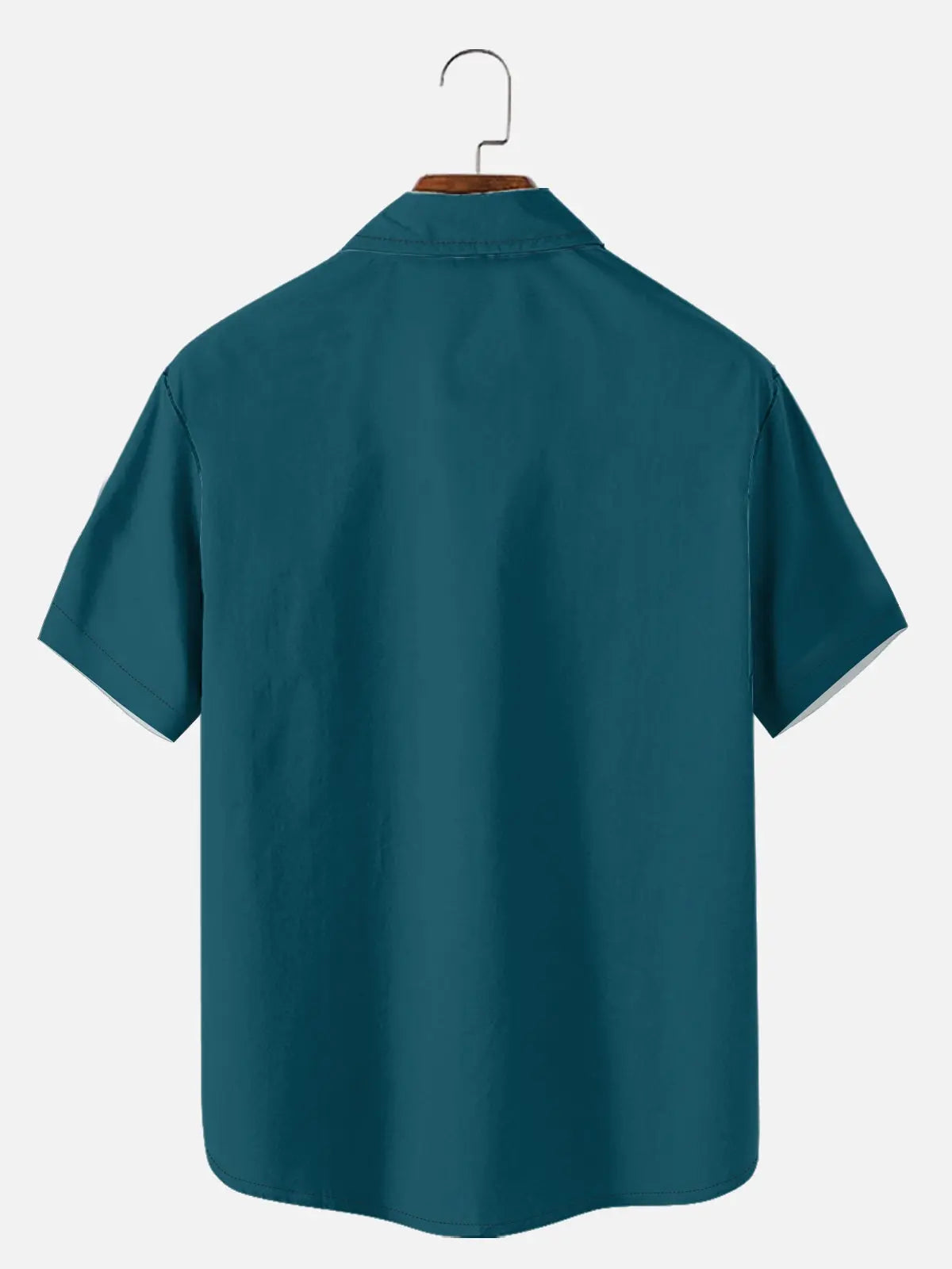 Men's Basic 50s Style Bowling Short Sleeve Shirt