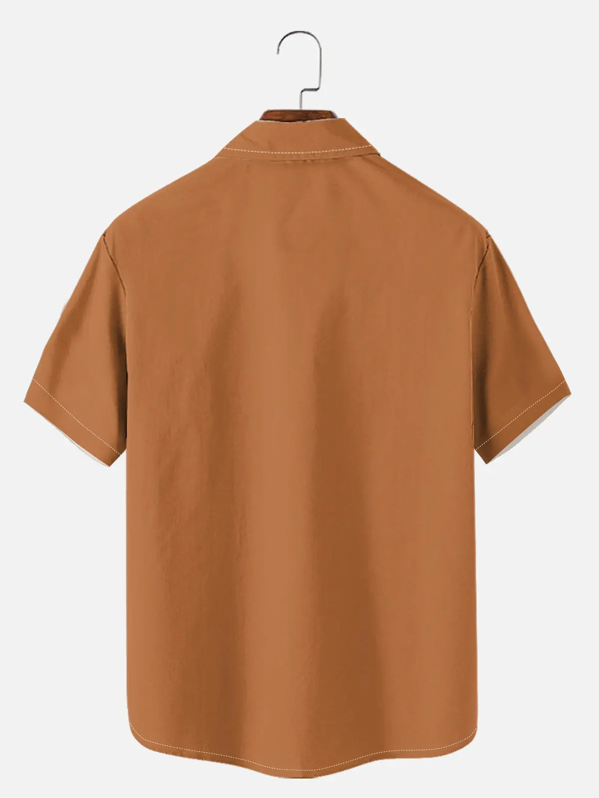 Men's Basic 50s Style Bowling Short Sleeve Shirt