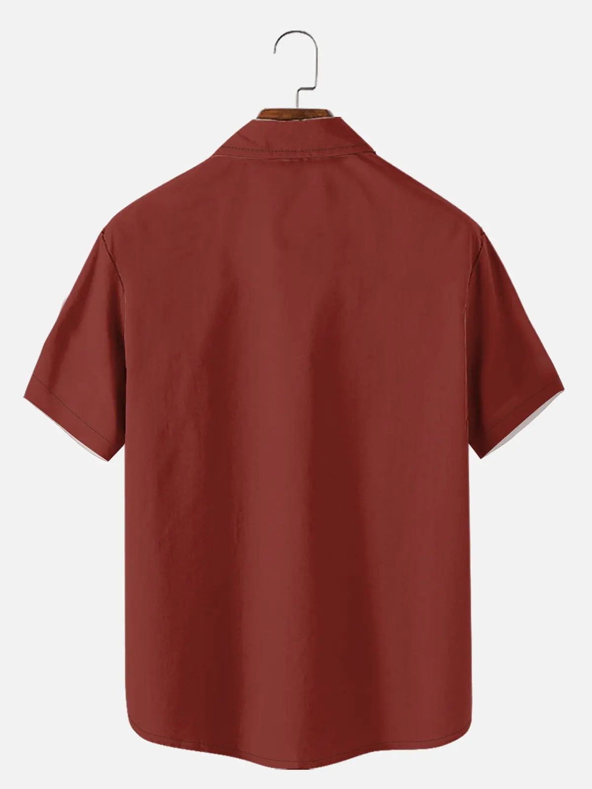 Men's Basic 50s Style Bowling Short Sleeve Shirt