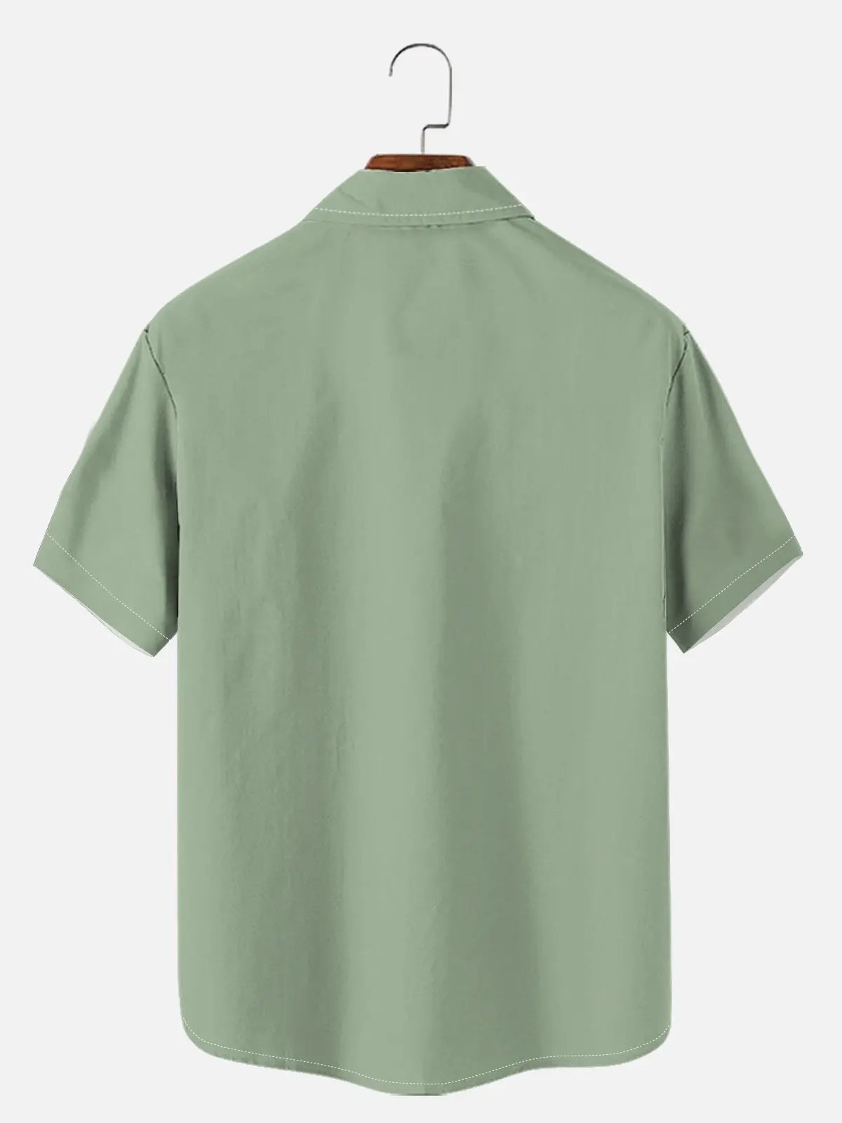 Tall Men's Coconut Tree Casual Breathable Hawaiian Short Sleeve Shirt