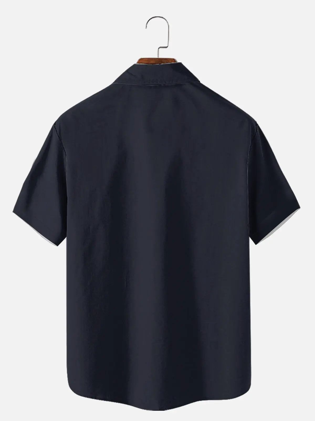 Men's Basic 50s Style Bowling Short Sleeve Shirt