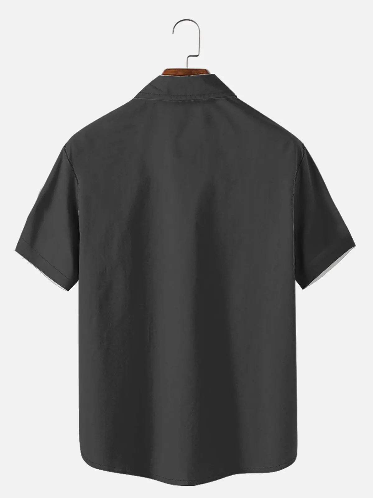 Men's Basic 50s Style Bowling Short Sleeve Shirt