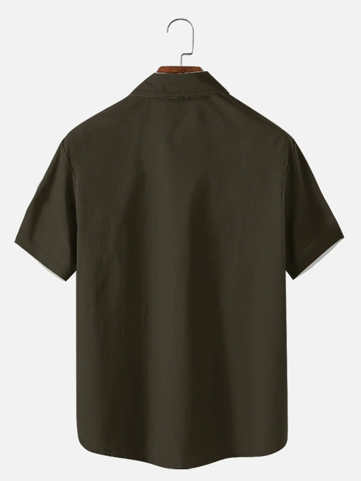 Men's Basic 50s Style Bowling Short Sleeve Shirt