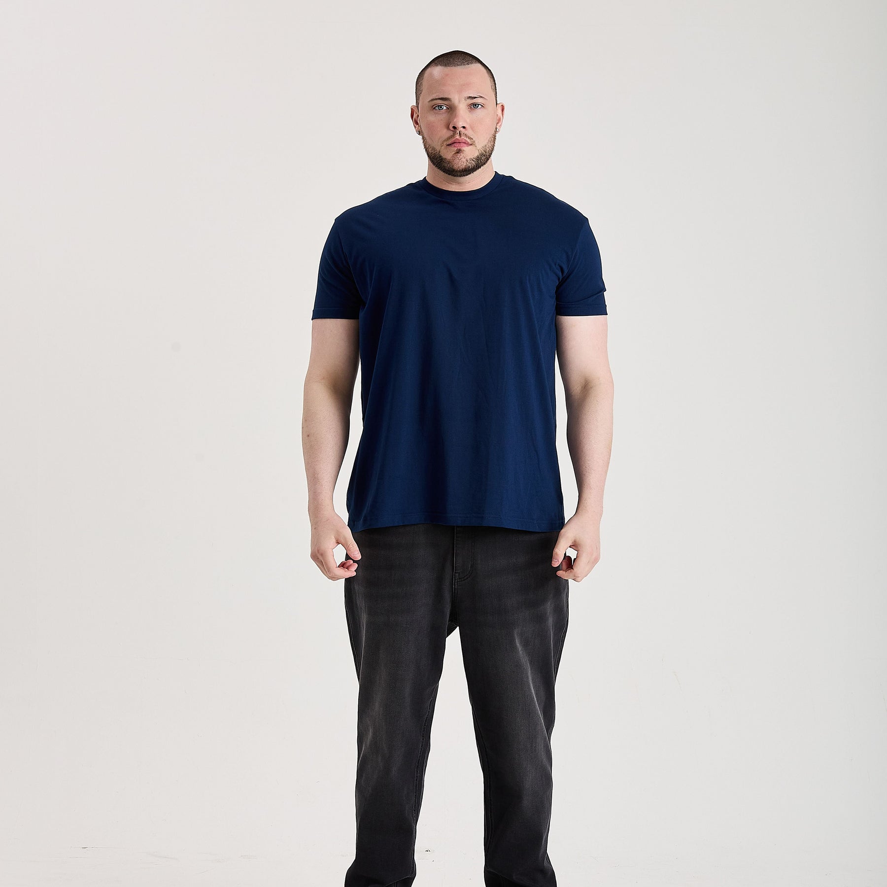 Tall Deep Blue Crew Neck