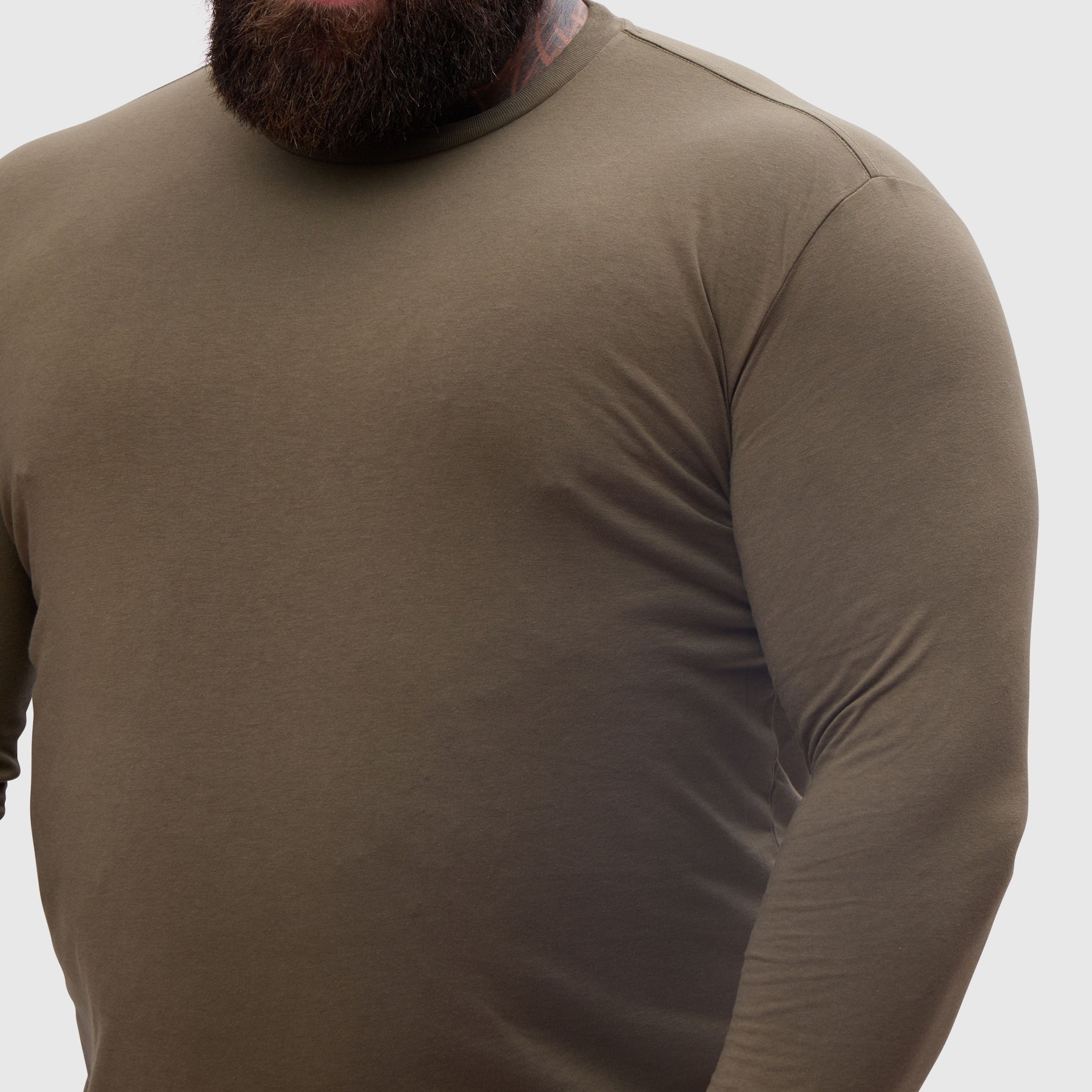 Tall Khaki Long Sleeve