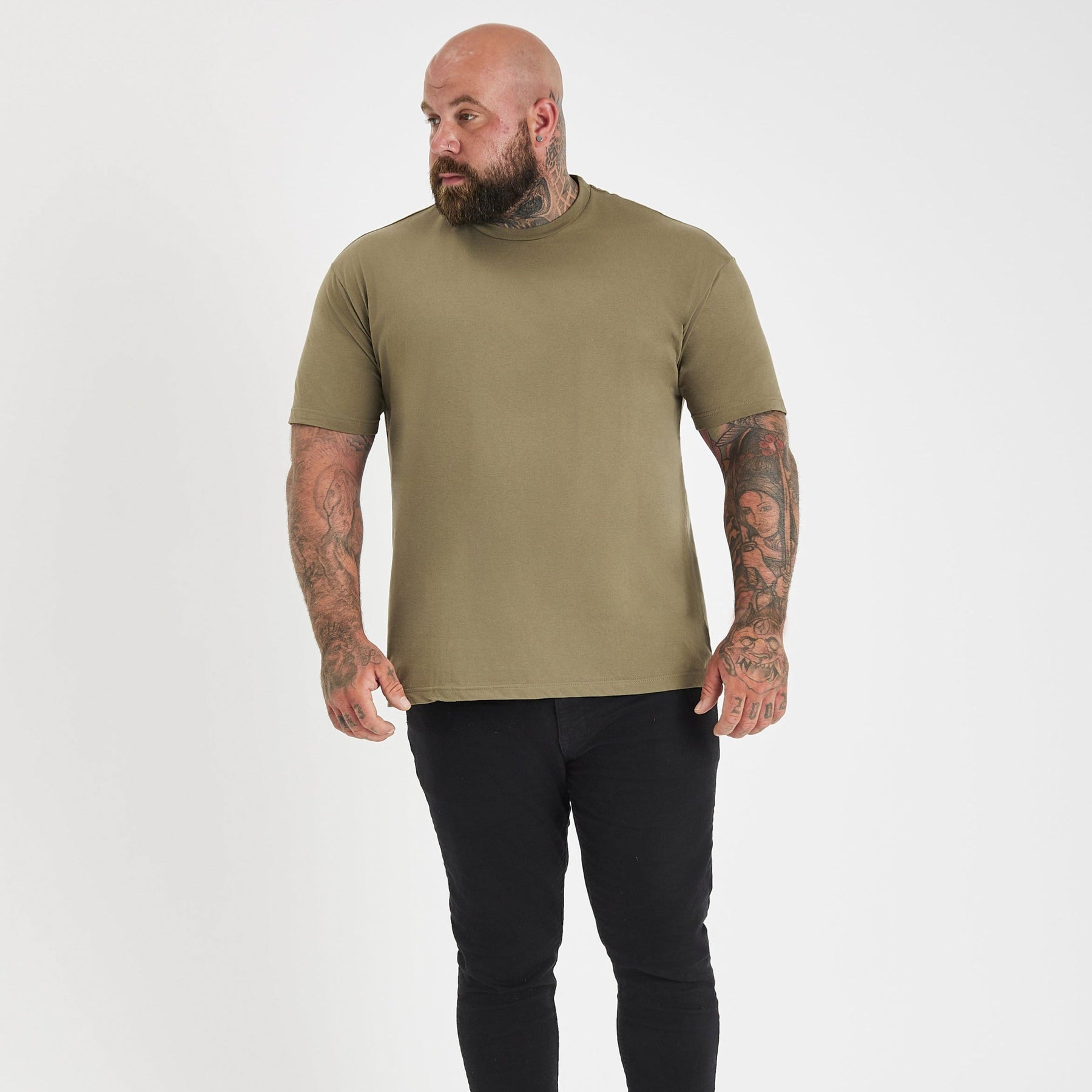 Tall Khaki Crew Neck