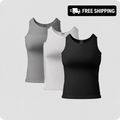 Multi-Color Pack (1 Black; 1 White; 1 Gray)