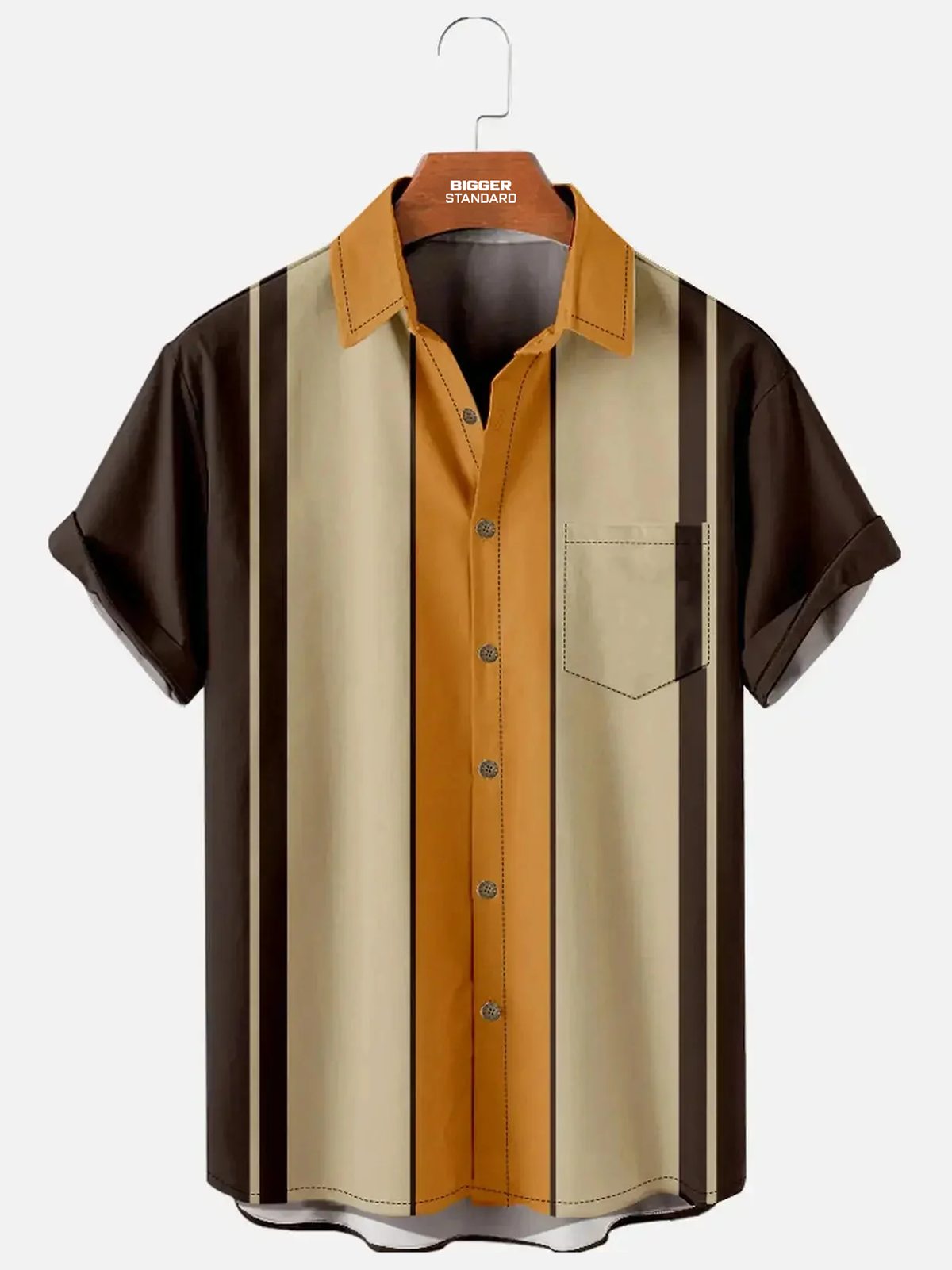Men's Classic Bowling Short Sleeve Shirt
