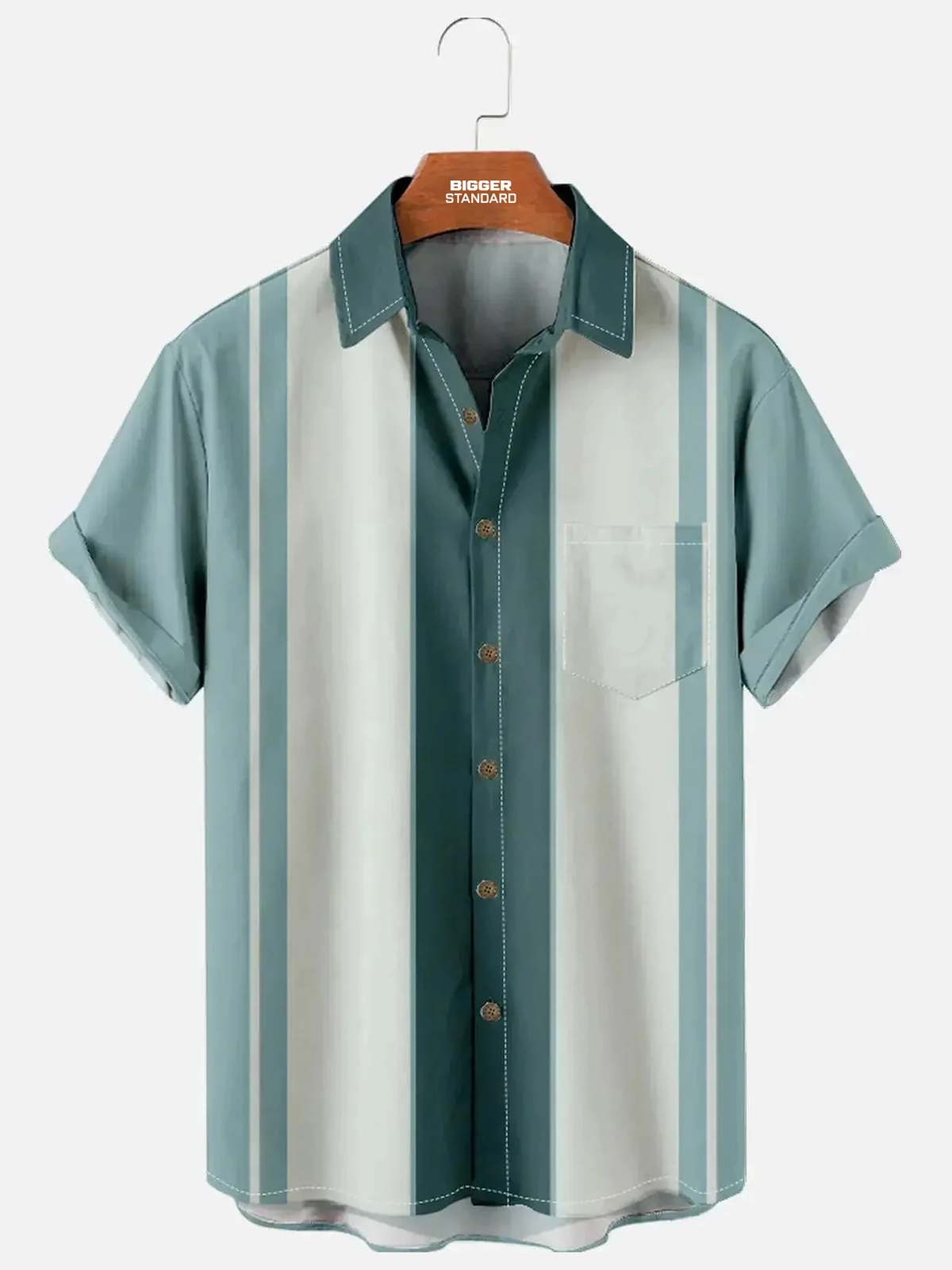 Men's Classic Bowling Short Sleeve Shirt