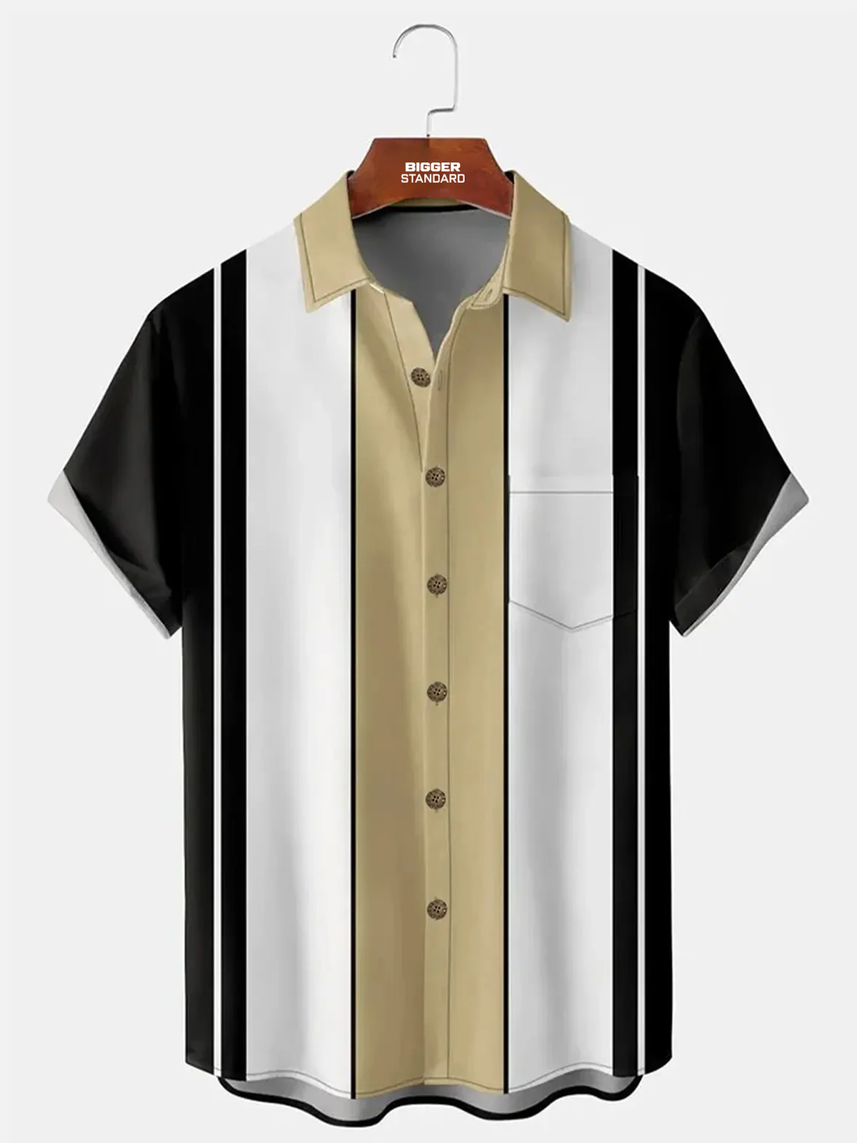 Men's Classic Bowling Short Sleeve Shirt